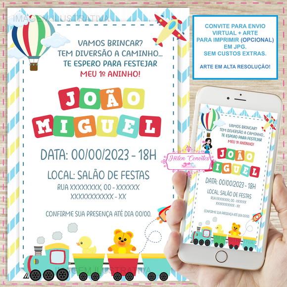 Convite Digital Brinquedos