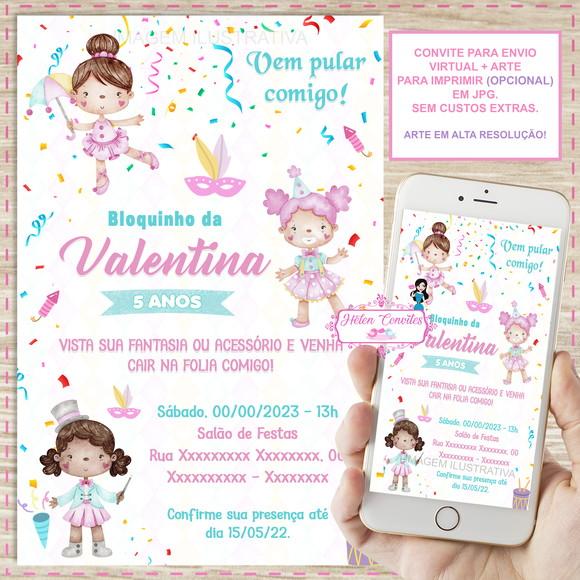Convite Digital Carnaval