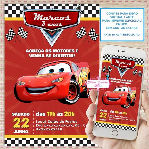 Convite Digital Carros