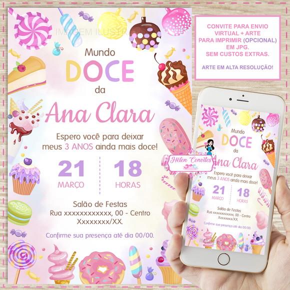Convite Digital Doces