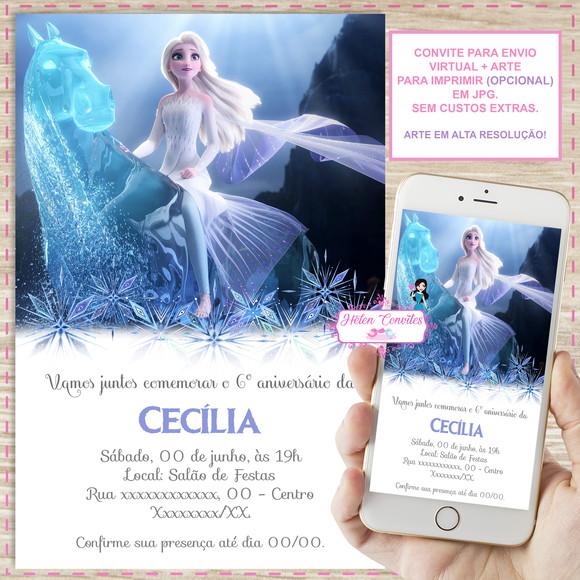 Convite Digital Frozen 2