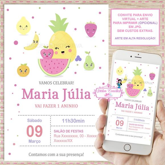 Convite Digital Frutinhas