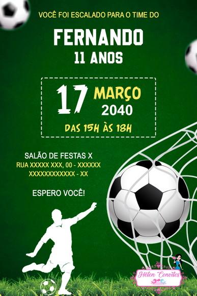 Convite Digital Futebol