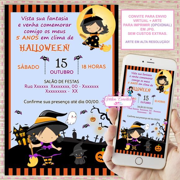 Convite Digital Halloween
