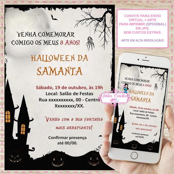 Convite Digital Halloween