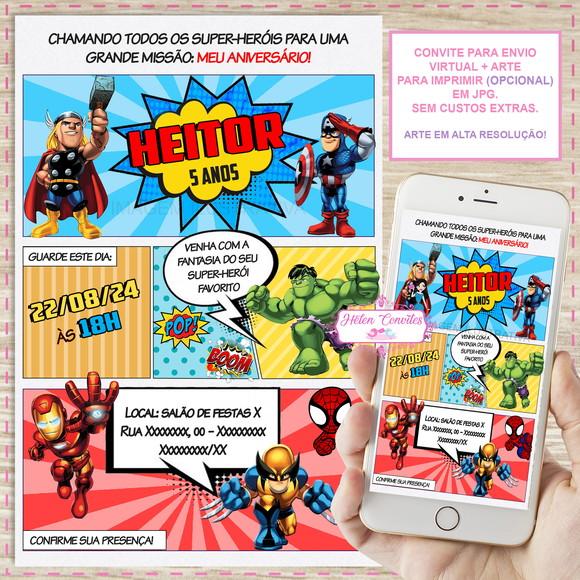 Convite Digital Herois