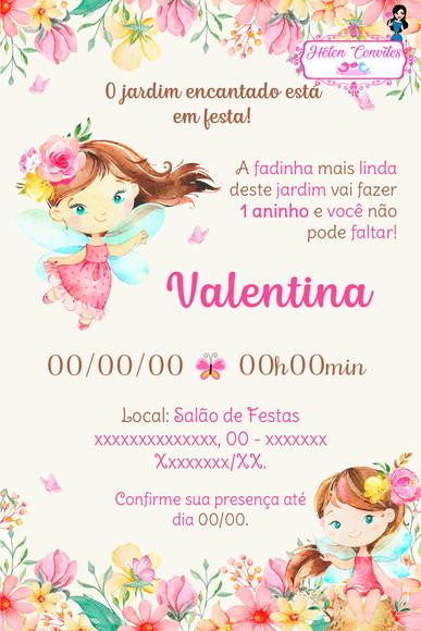 Convite Digital Jardim das Fadas