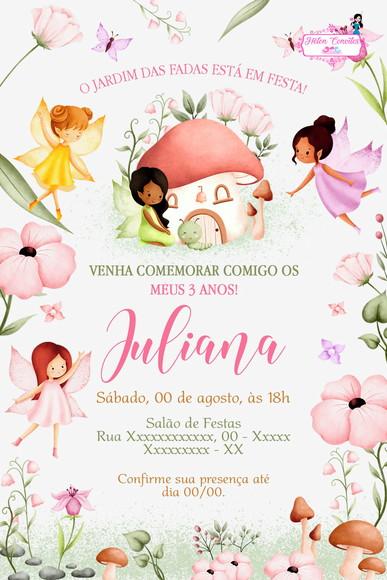 Convite Digital Jardim das Fadas