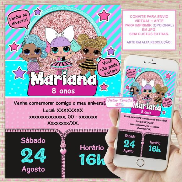 Convite Digital Lol Surprise