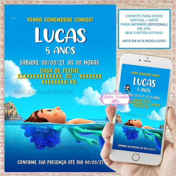 Convite Digital Luca Disney