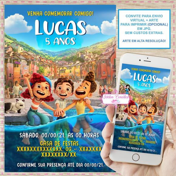 Convite Digital Luca Disney