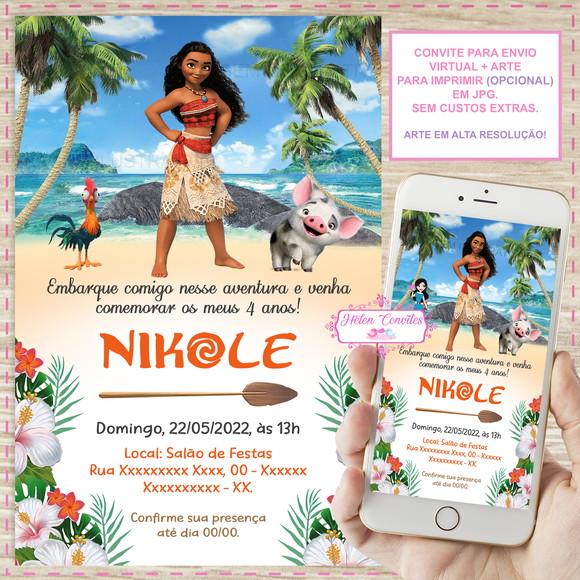 Convite Digital Moana