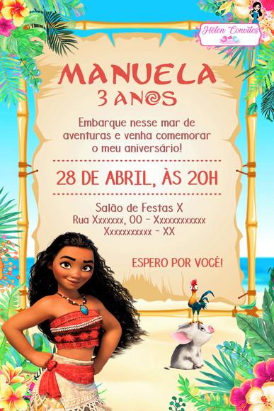 Convite Digital Moana