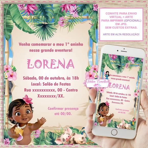 Convite Digital Moana