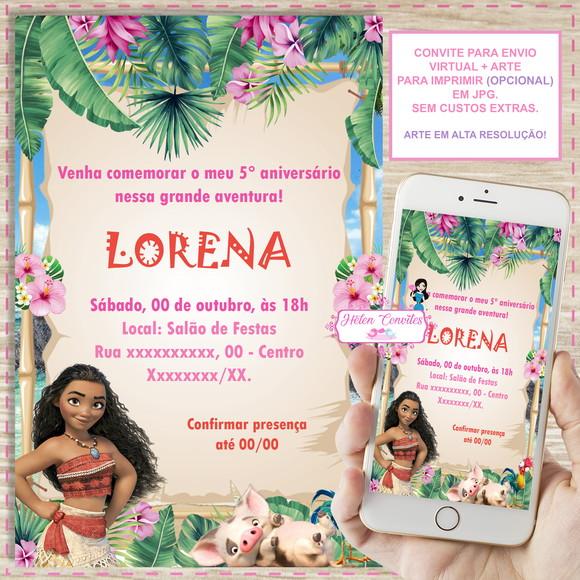 Convite Digital Moana