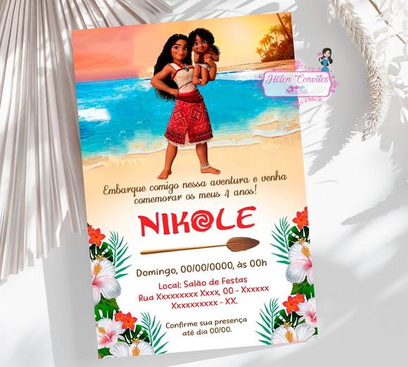 Convite Digital Moana 2