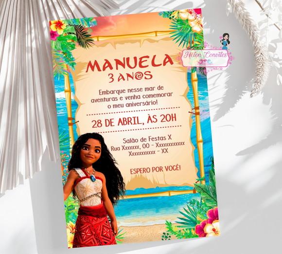 Convite Digital Moana 2