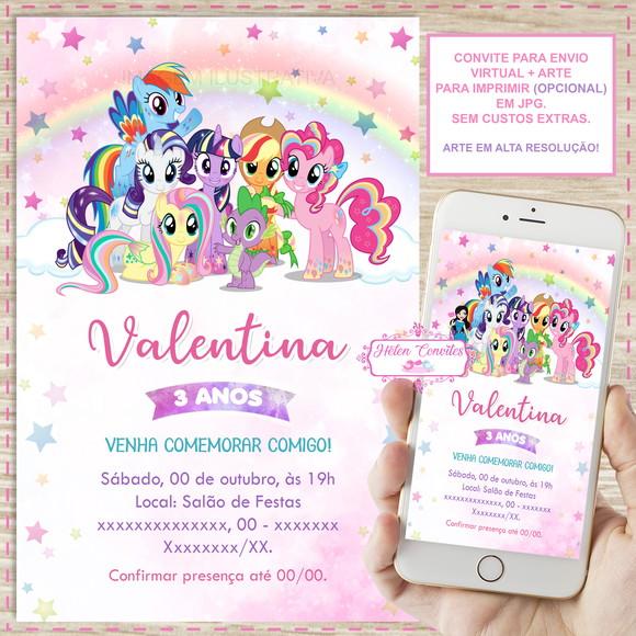 Convite Digital My Little Pony
