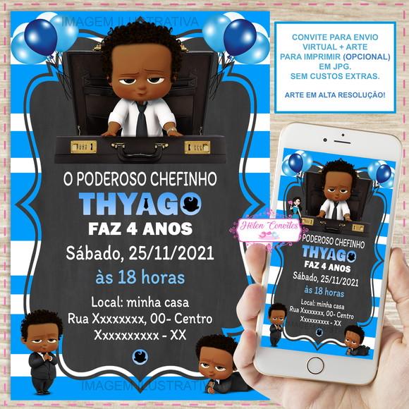 Convite Digital o Poderoso Chefinho