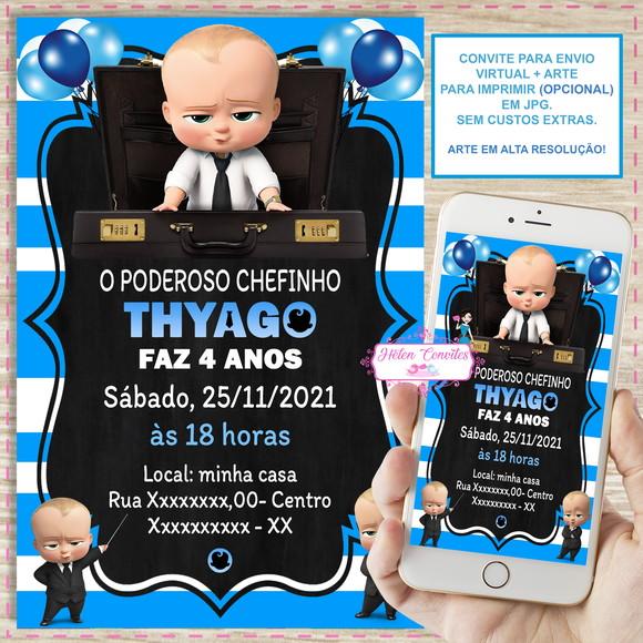 Convite Digital o Poderoso Chefinho