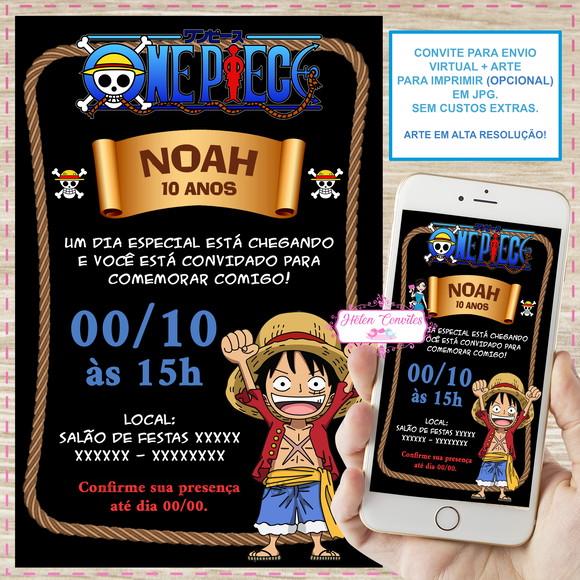 Convite Digital One Piece