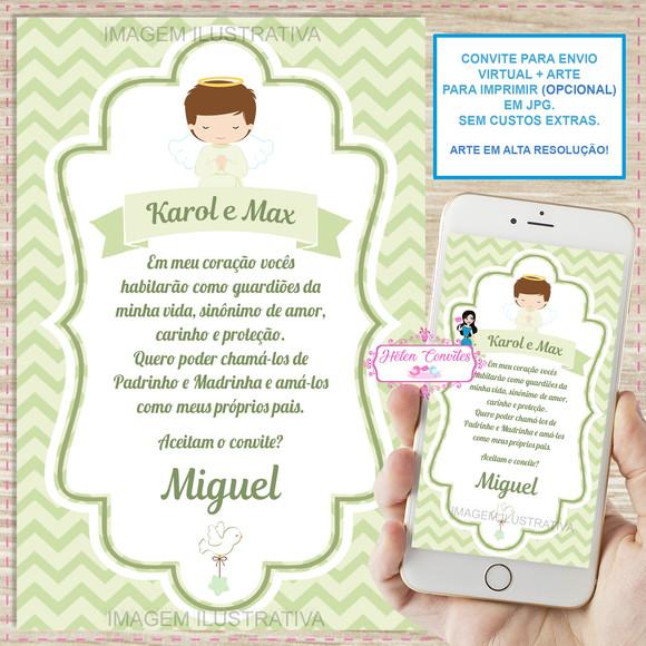 Convite Digital Padrinhos de Batismo