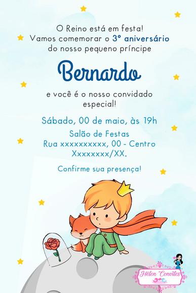 Convite Digital Pequeno Príncipe
