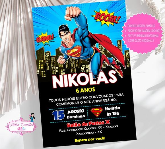 Convite Digital Superman