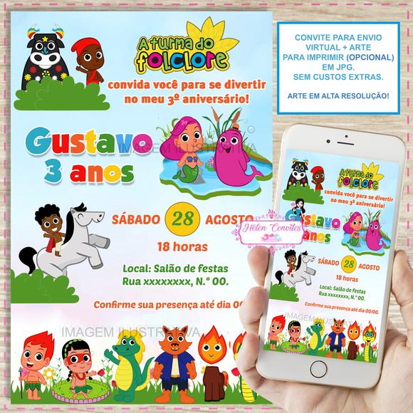 Convite Digital Turma do Folclore