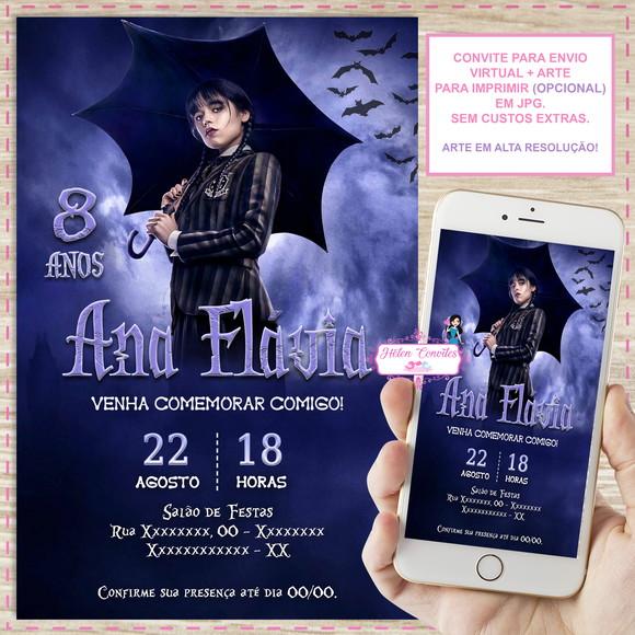 Convite Digital Wandinha Addans