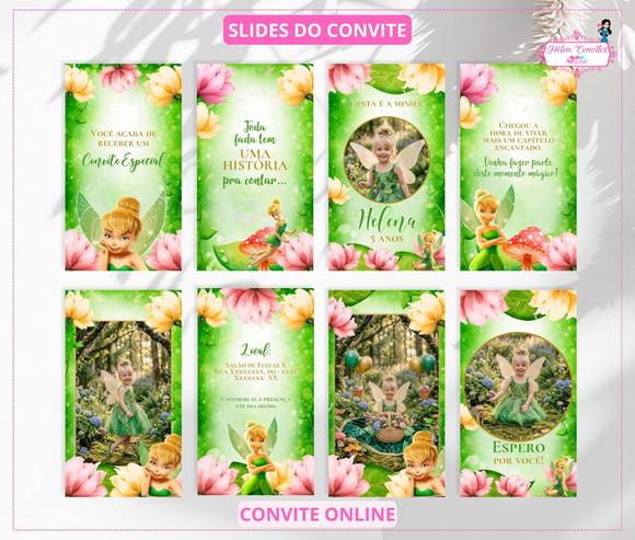 Convite Interativo e Animado Sininho ou Tinkerbell