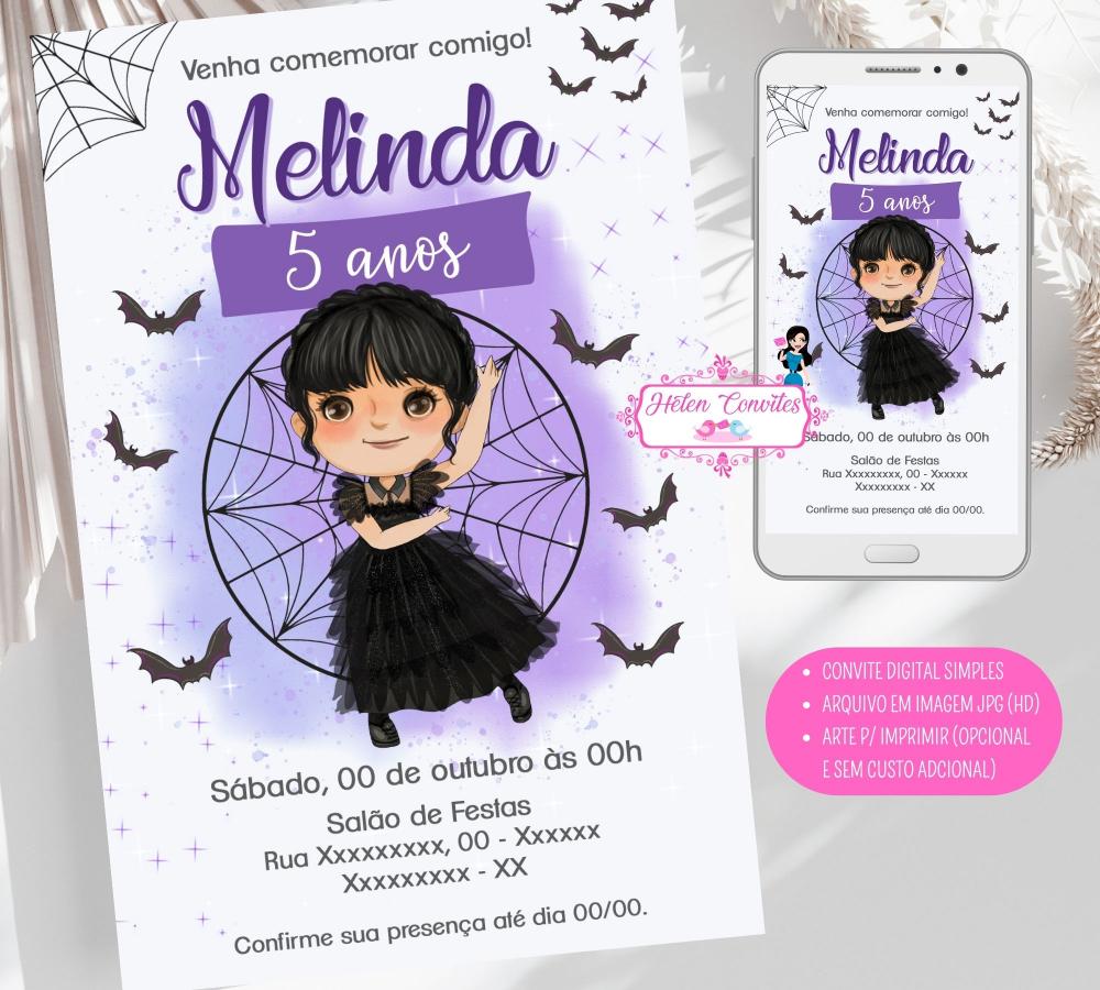 Convite Digital Wandinha Addans