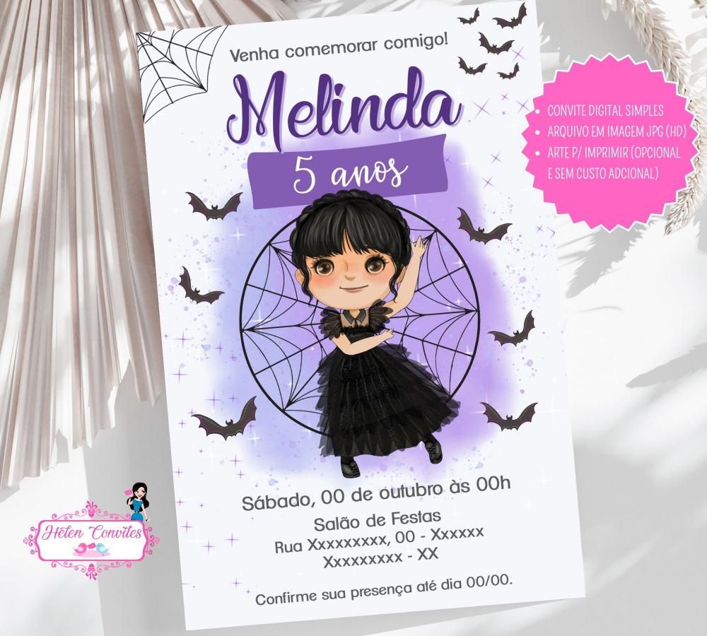 Convite Digital Wandinha Addans