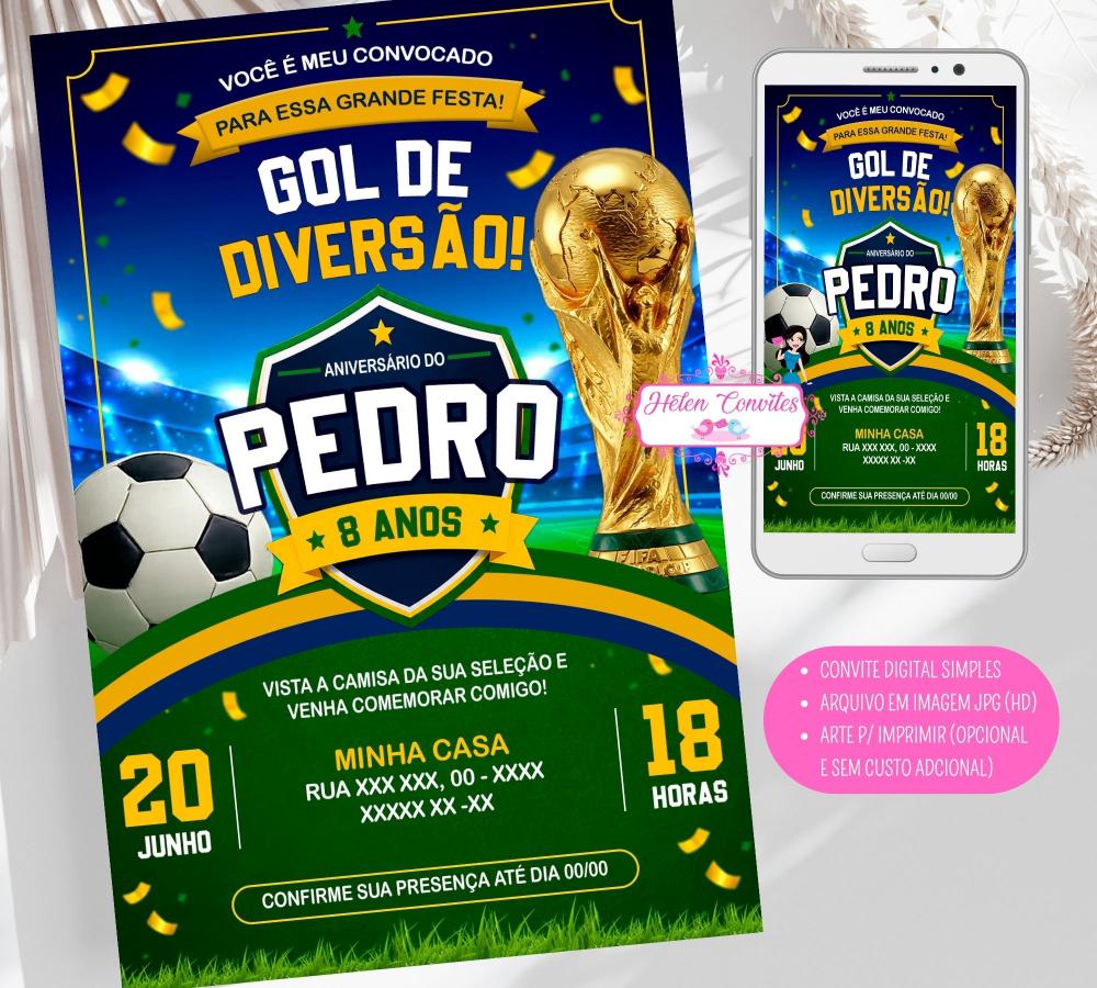 Convite Digital Copa do Mundo | Convite Virtual Futebol