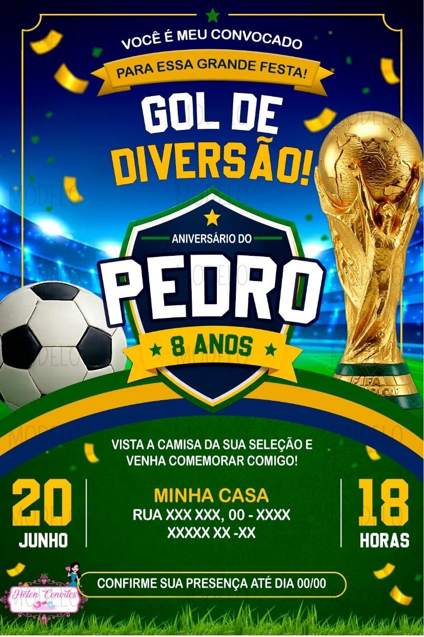 Convite Digital Copa do Mundo | Convite Virtual Futebol