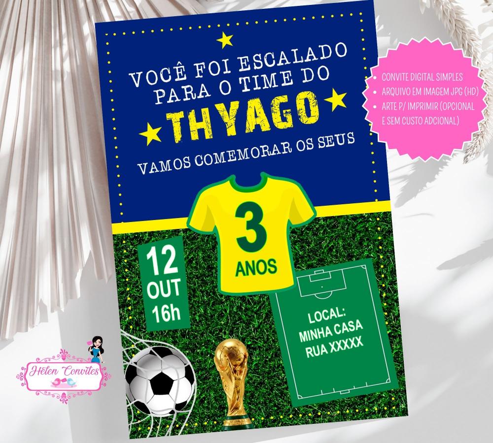 Convite Digital Copa do Mundo | Convite Virtual Futebol