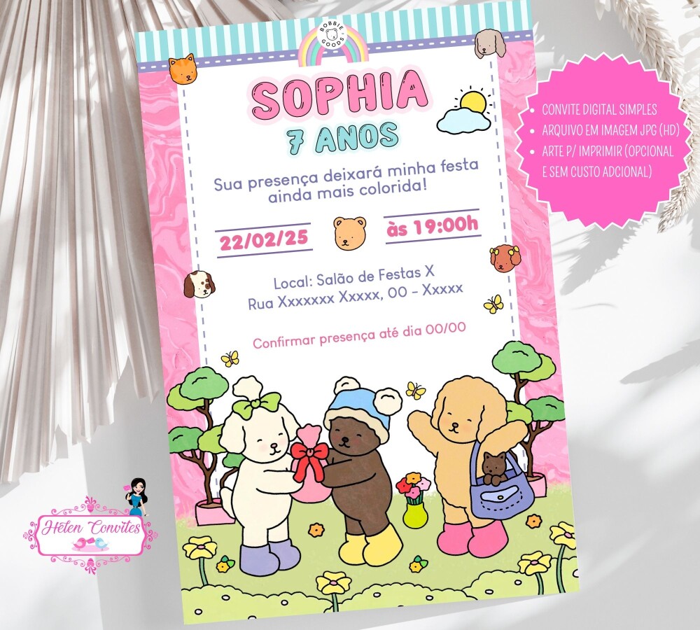Convite Digital Bobbie Goods
