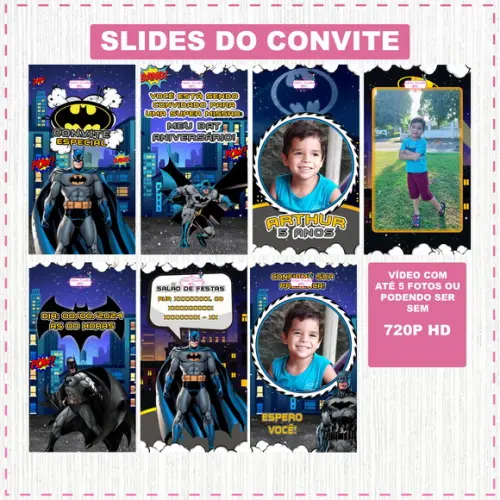 Convite Animado Batman
