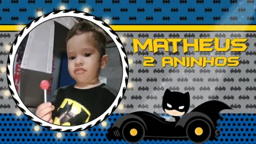 Convite Animado Batman Baby