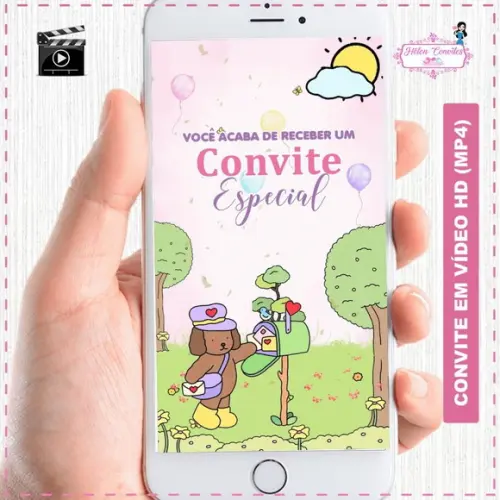 Convite Animado Bobbie Goods