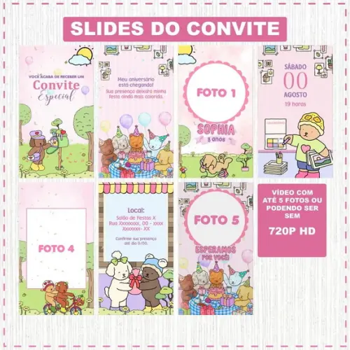 Convite Animado Bobbie Goods