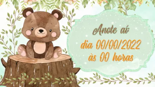 Convite Animado Bosque Encantado