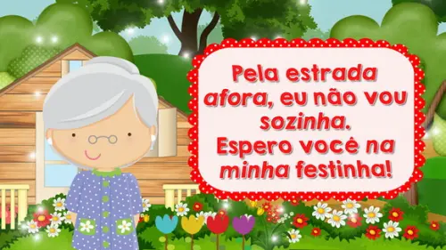 Convite Animado Chapeuzinho Vermelho