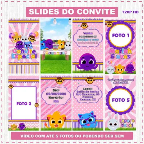 Convite Animado dos Bolofofos