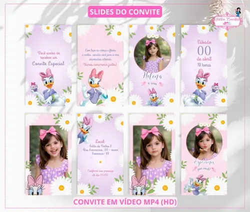 Convite Animado Margarida Disney