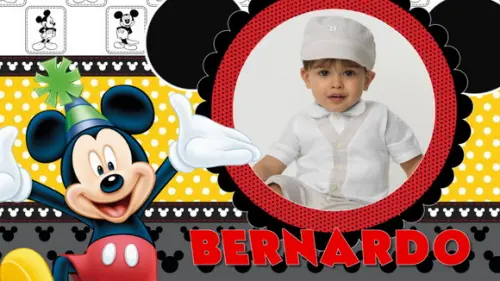 Convite Animado Mickey Mouse