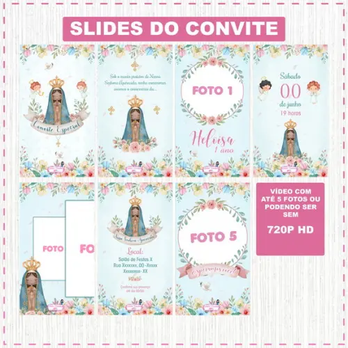 Convite Animado Nossa Senhora Aparecida
