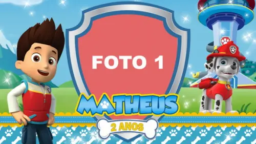 Convite Animado Patrulha Canina