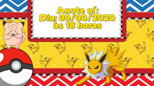 Convite Animado Pokemon