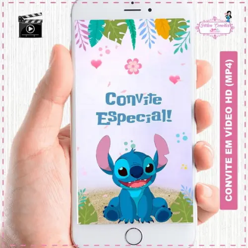 Convite Animado Stitch
